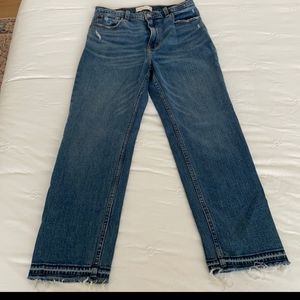 Abercrombie Ultra High Rise Ankle Straight Jeans